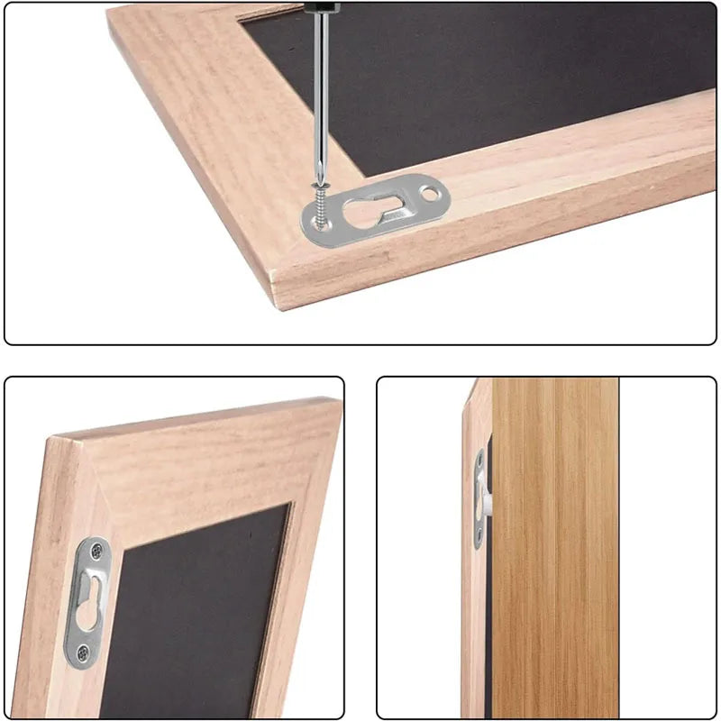 plaque fixation moderne 10 pièces argentées 4.2cm 1.74cm bricolage plomberie