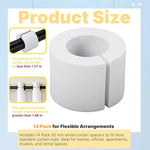 écarteurs rideaux blancs texture moderne clips facile pack 14 pièces 50mm 60mm drapery spacers