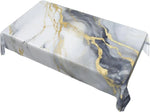nappe marbre grise blanche dorée moderne imperméable polyester coton table mariage fêteextérieurhôtel