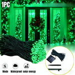 guirlande lumineuse solaire extérieure décorative jardin terrasse led étanche piquets panneaux