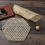 corbeilles bambou naturel tissées traditionnelles décoration table respectueux environnement pièces