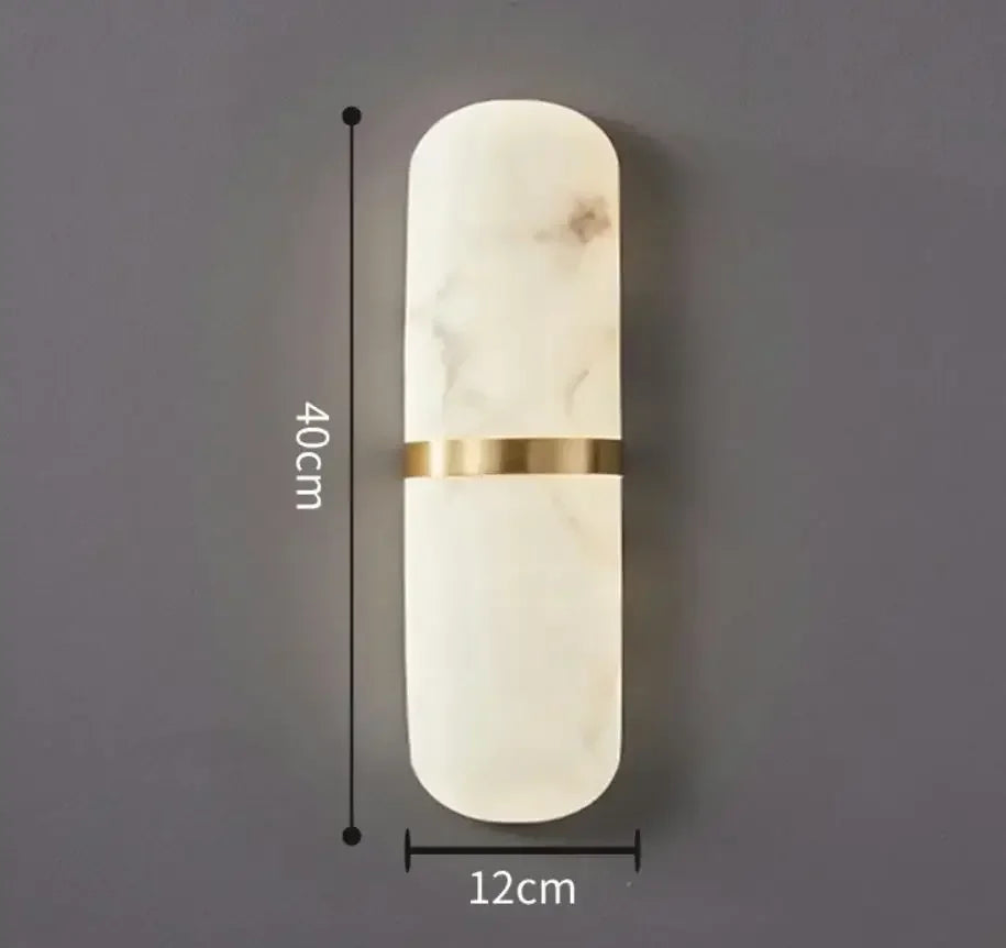 applique murale moderne marbre blanc éclairage led cuisine chambre coucher entrée 4000k 6000k 3000k