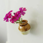 vase mural adhésif vintage minimaliste motifs floraux couleurs vives petits espaces deco