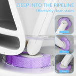 brosse toilette jetable adhésive bleu violet blanche moderne antibactérienne rechargeable universelle