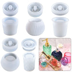 bouteilles savon liquide parfum transparentes motifs géométriques moderne élégantes vert bleu rose blanc