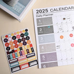 calendrier mural 2026 couleur motif cercle moderne adhésif marqueurs autocollants kawaii fonctionnel transparent opaque