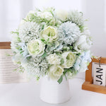 décoration intérieure bouquet fleurs artificielles pivoines dahlias modernes mariage baby shower anniversaire