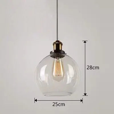 suspension lumineuse industrielle vintage verre transparent doré filaire 90 260V 249 2000lm