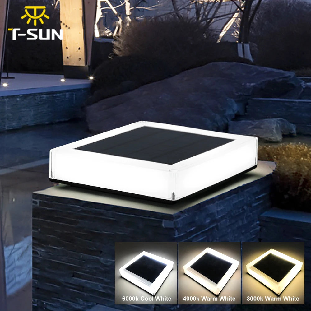 lampe solaire moderne blanc autoinstallation 64 led smd ip65 extérieure jardin porte mur