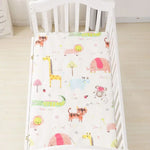 drap housse lit bébé coton motif oiseau étoile enfant chambre moderne blanc jaune gris