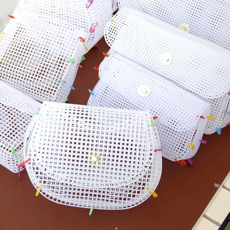 sacs main blancs maille fine modernes métalliques fait main
