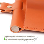 Sac serviettes simili cuir moderne orange vert blanc rouge bleu suction