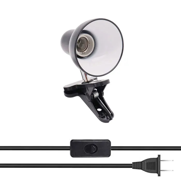 lampe table moderne pinces led rechargeable câble 150cm interrupteur blanc opacité rond conique