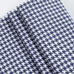 tissu houndstooth orange gris bleu marine vert noir blanc classique résistant couture 100x150cm