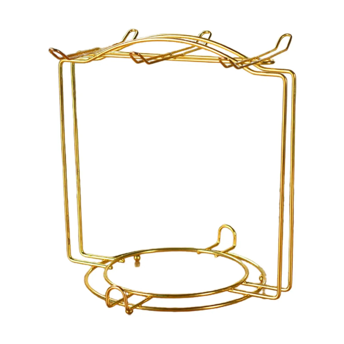 support métal or crochet tasse thé rangement cuisine décoration vaisselle fil fer tressé stableINCT