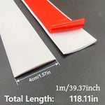 ruban bordure pvc aspect bois gris clair moderne adhésif 4cm large 1m longueur