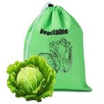 sac rangement fruits légumes polyester écologique imprimé bananes tomates choux moderne pratique cuisine