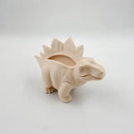 cache pot forme dinosaure gris sculpté relief créatif plante opacité décoration multifonctionnelle