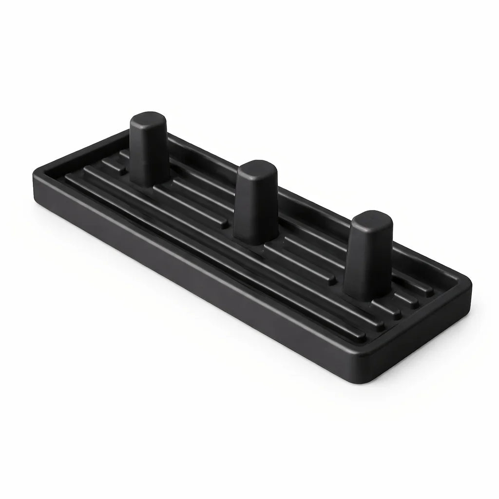 porte brosses dents électriques places support oral moderne minimaliste blanc noir