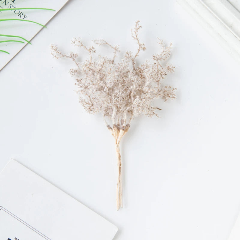 guirlande fleurs séchées bleu clair naturelle fil coton decoration chambre maison
