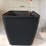 Pot fleurs moderne blanc lisse sans finition 20cm 20cm 19.8cm auto arrosage