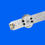 bande lumineuse led blanc bleu moderne adhésif connecteur support fixations technologie