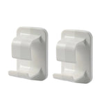 crochets adhésifs muraux blancs support rangement cuisine salle bain planches outils transparents