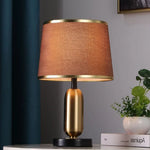 lampe table moderne or noir tissu beige base plate sans fixation led 21cm 41cm