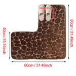 tapis bain doux moderne beige sapphire blue coffee grey lake blue mousse mémoire forme