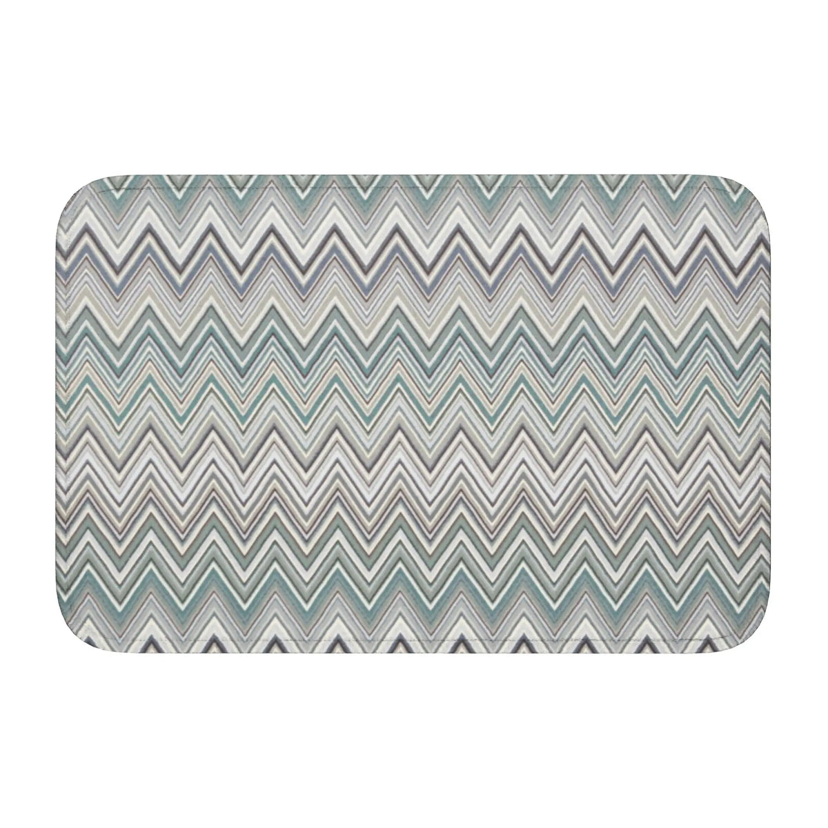 tapis moderne multicolore zigzag antidérapant polyester extérieur intérieur bain chambre