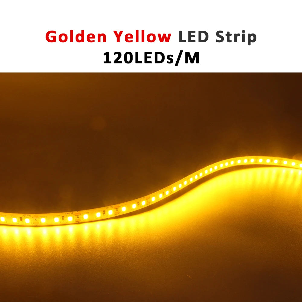 ruban led 12v 120leds/m blanc chaud adhésif moderne 50000h 3000k certification rohs ccc fcc