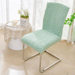 housse chaise polyester moderne fleuri bleu vert rose orange gris antidérapante salon