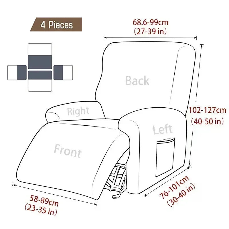 Housse fauteuil gris tissu motifs adhésif moderne poche lavage machine Jacquard