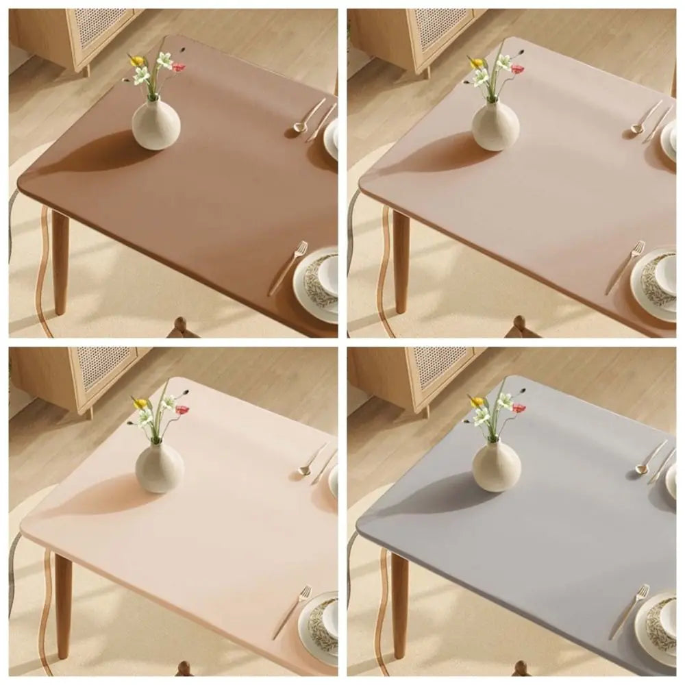 nappe table beige clair uni moderne anti dérapante lavable machine maison cuisine