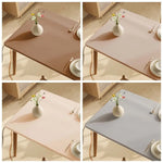 nappe table beige clair uni moderne anti dérapante lavable machine maison cuisine