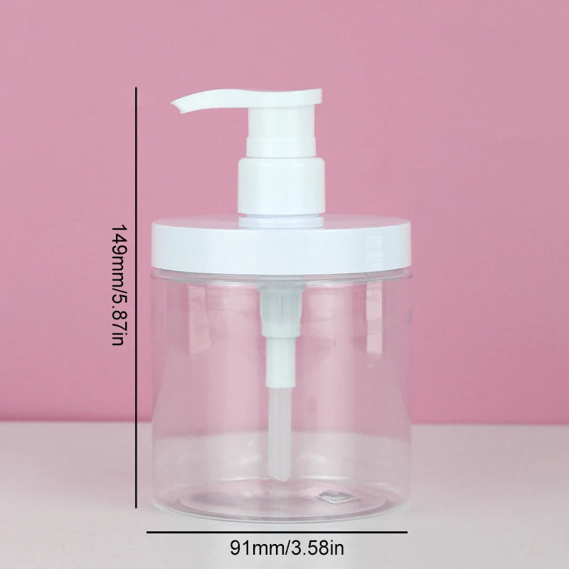 flacons distributeurs pompe gel douche 1000ml 500ml transparent moderne minimaliste
