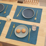 serviettes table lin classiques opaques beige gris noir vert rose bleu respectueuses l'environnement
