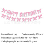 vaisselle jetable fête anniversaire mariage blanc rose arcs coeurs rayures pop corn sac cadeau