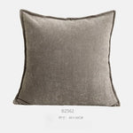 taies d'oreiller géométriques coton lin blanc gris beige modernes élégantes carrées