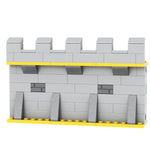 blocs construction mur château médieval brique gris marron jaune opacité enfants