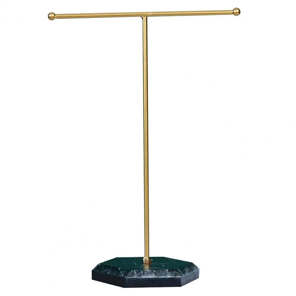 support bijoux or blanc marbre moderne hauteur 25.5cm largeur 18cm portable commercial domestique