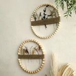 décoration murale bohème bois fleurs séchées jute rustique naturelle chambre