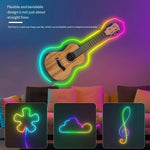 ruban led néon multicolore synchronisation musicale application bluetooth ambiance chambre fête noël
