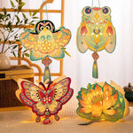 décoration maison lampe artisanale animal oiseau lapin fleur papillon transparent fil suspension tassel