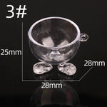 assiettes dessert transparentes moderne accessoires décoration diy valentin mariage anniversaire
