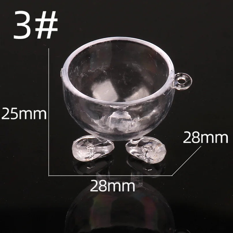 assiettes dessert transparentes moderne accessoires décoration diy valentin mariage anniversaire