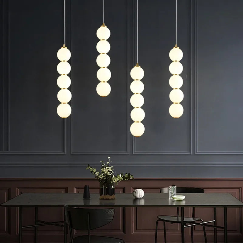 suspension moderne rondes opaques blanc salon chambre led 2000 82000lm