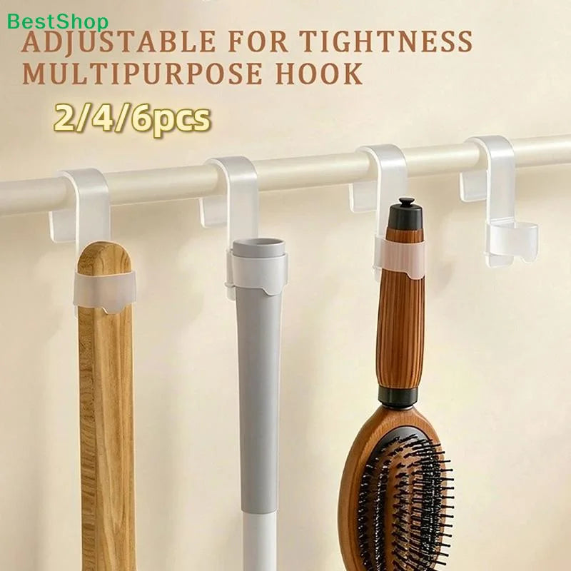 crochets ajustables blancs modernes salle bain cuisine rangement adhésifs serviettes brosses cheveux