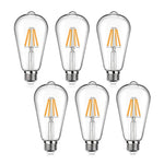 lot ampoules led vintage filament doré culot e27 edison lumière chaude