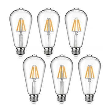 lot ampoules led vintage filament doré culot e27 edison lumière chaude